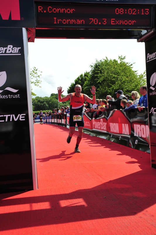 Alan Richards completing the Iron Man