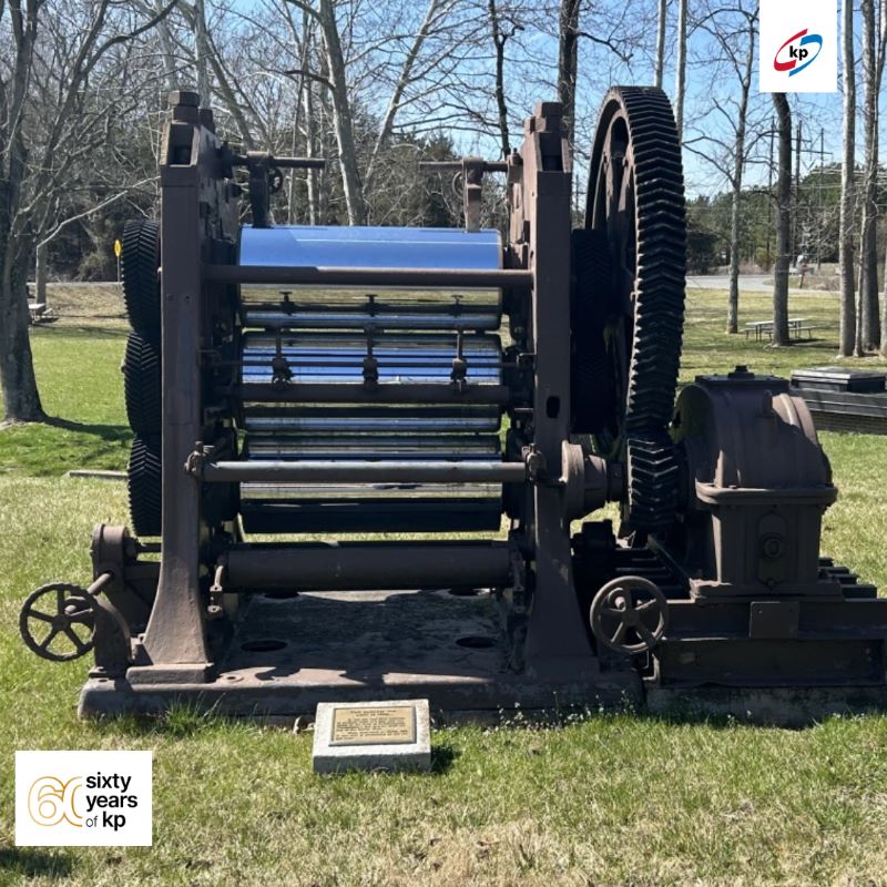 Picture showing the first calender in our Gordonsville, US facility. 