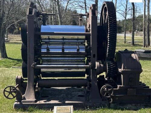 This Picture shows the first PVC calender from Germany used in our US site