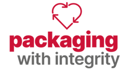 Packaging with integrity logo