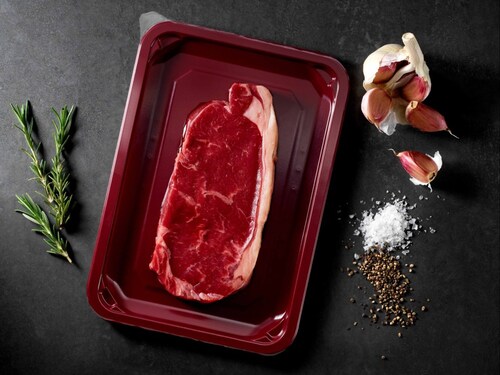 premium black and coloured PET tray