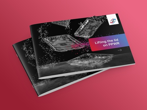 The picture shows two Lifting the lid on PPWR brochures