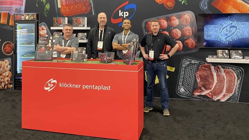 kp Food Packaging Team on their booth at Annual Meat Conference 2024