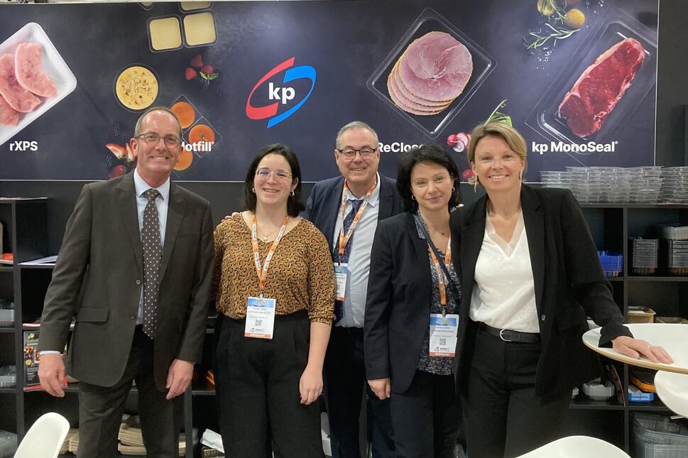 kp Food Packaging Team on their booth at CFIA 2024 in Rennes