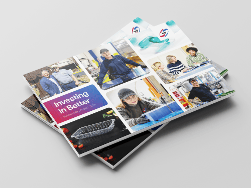 the picture shows the kp Sustainability Report 2024 as printed document