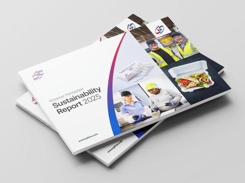 the picture showing the kp Sustainability Report 2025 as printed document